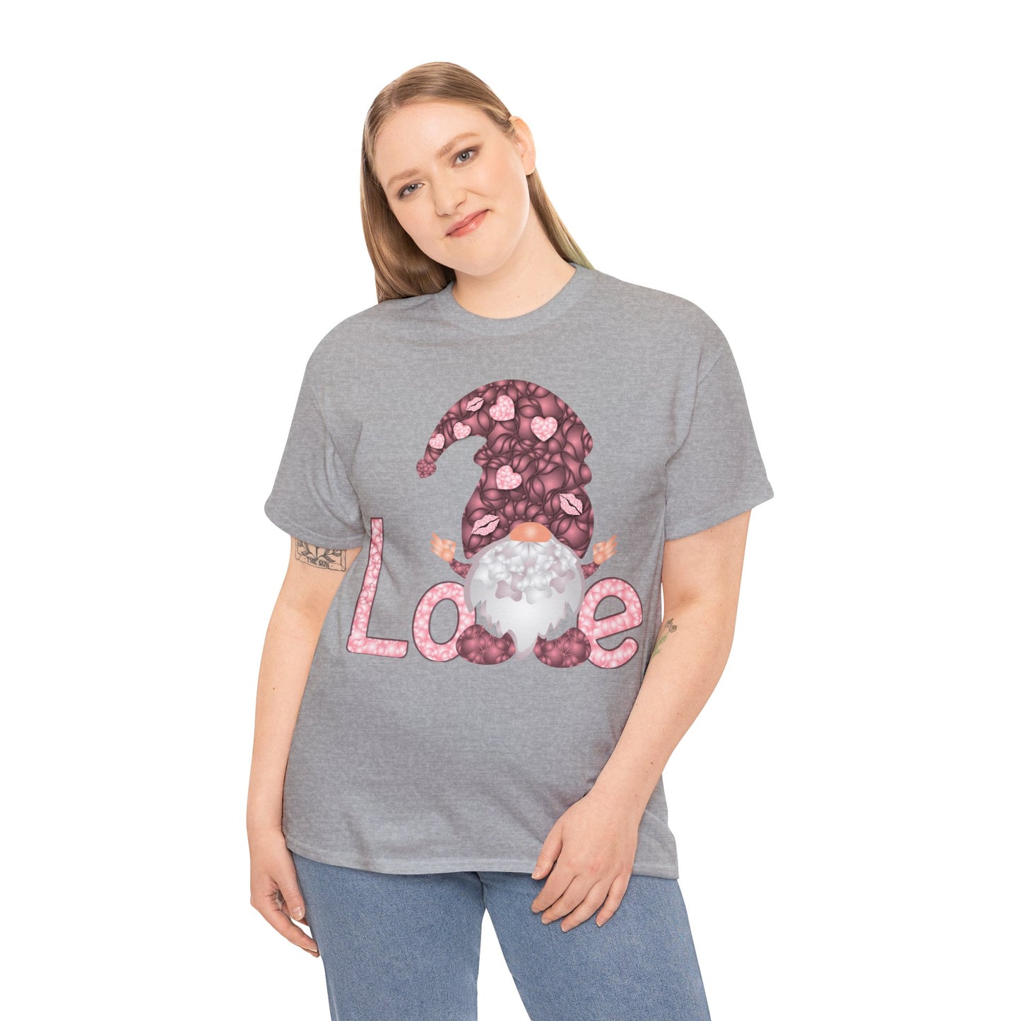 Love Gnome Valentine Short Sleeve Tee