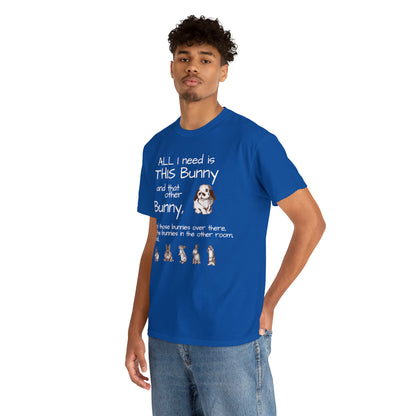 All The Bunnies Rabbit lover Unisex Heavy Cotton Tee