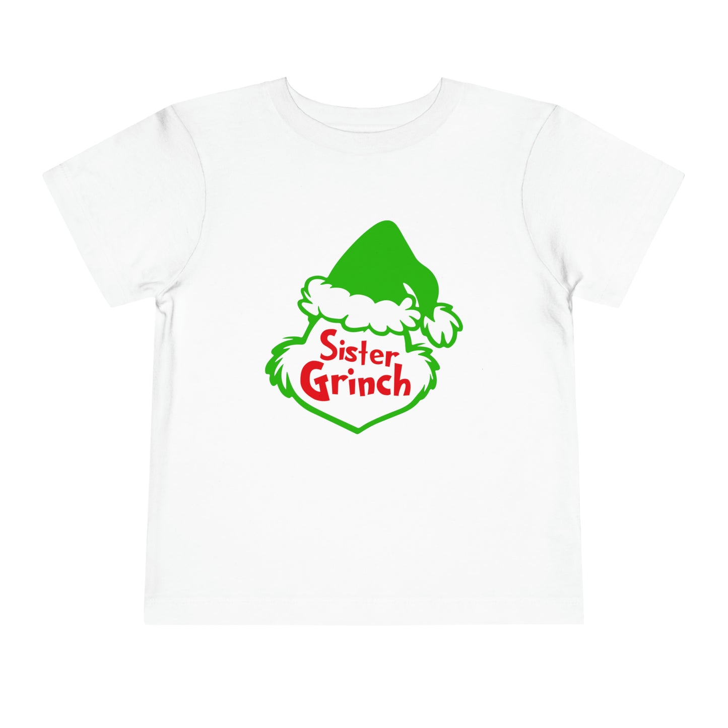 Sister Grinch Christmas Toddler Short Sleeve Tee