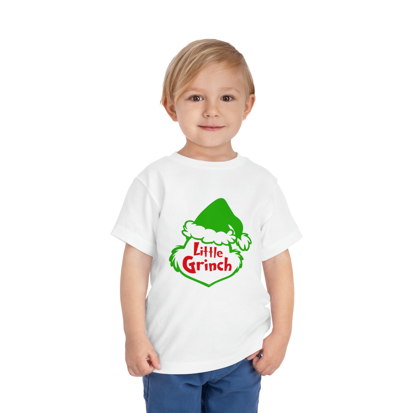 Little Grinch Christmas Toddler Short Sleeve Tee