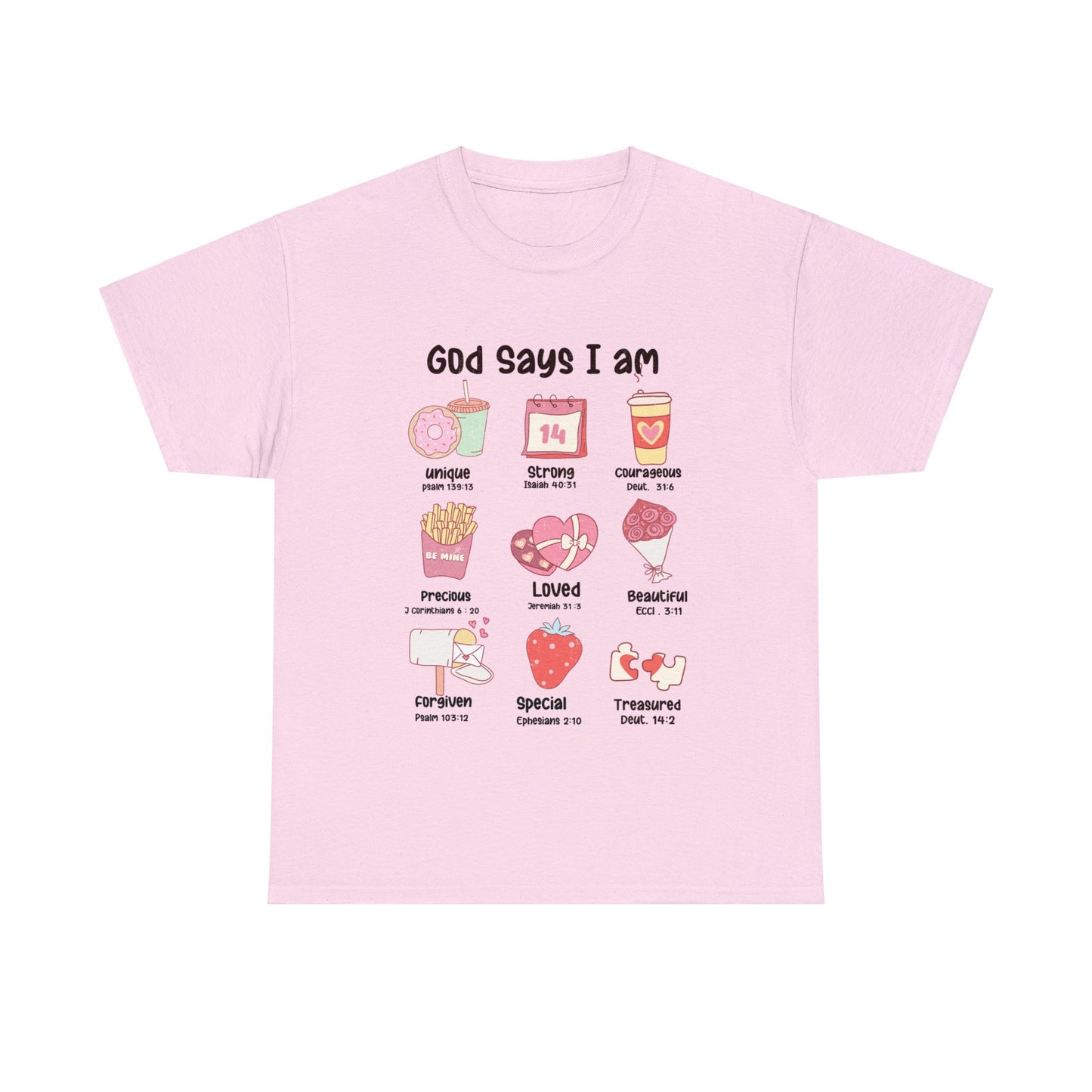 God Says I am Valentine Short Sleeve Tee