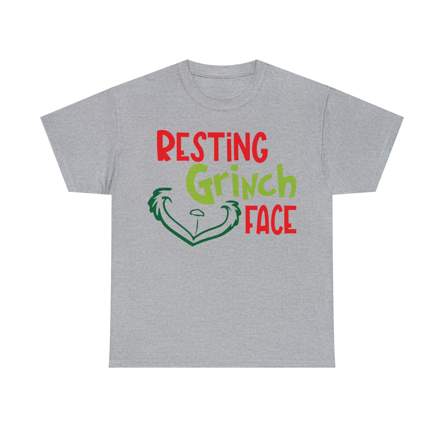 Resting Grinch Face Christmas Short Sleeve Tee