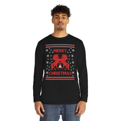 Merry Christmas Horses Christmas Ugly Sweater Long Sleeve Tee