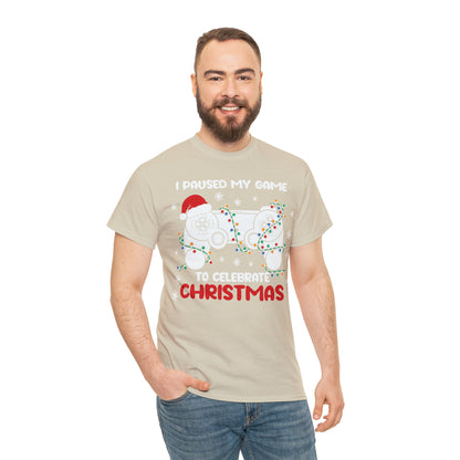 I Paused My Game To Celebrate Christmas Short Sleeve Tee