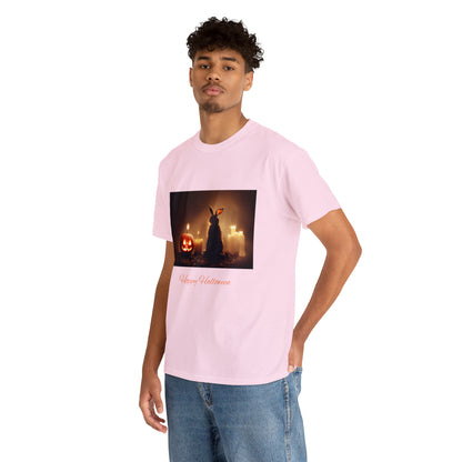 Hoppy Halloween Shirt Rabbit lover cotton Tee Tshirt