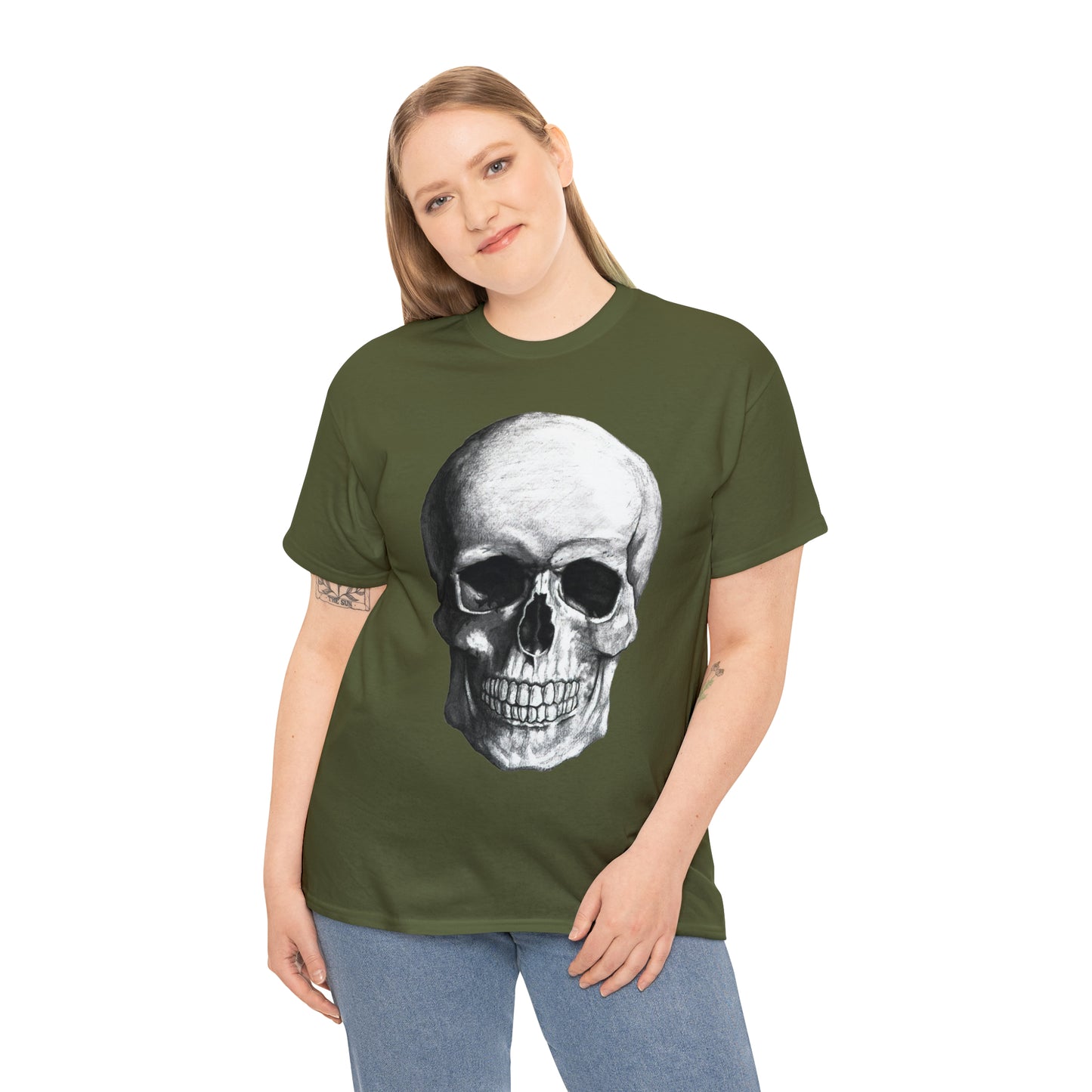 Large Skull Halloween Short Sleeve Tee