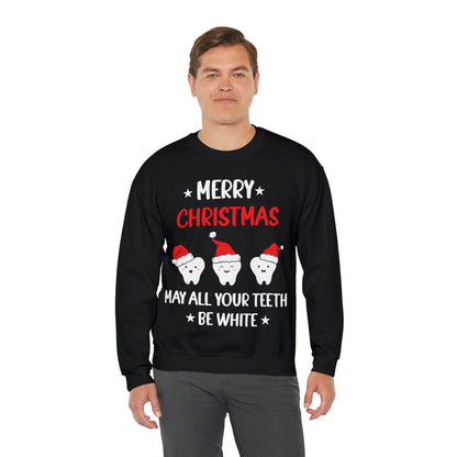 Merry Christmas May all Your Teeth Be White Christmas Sweatshirt