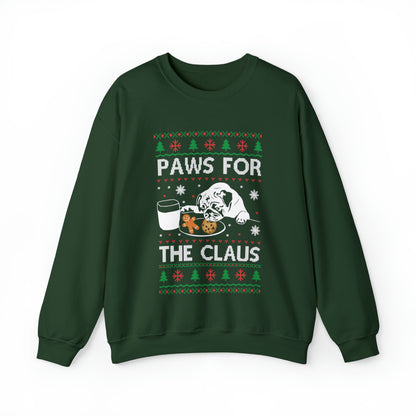 Paws for the Claus Dog Christmas Ugly Sweater Sweatshirt