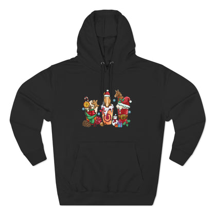 Horse Christmas Latte Pullover Hoodie