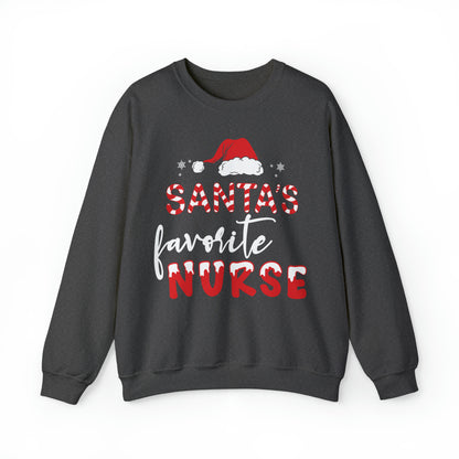 Santa's Favorite Nurse Christmas Sweatshirt