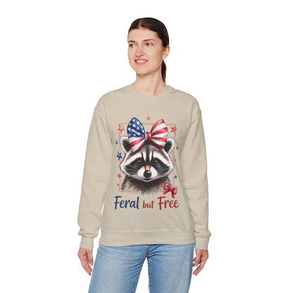 Feral But Free Raccoon Sweatshirt