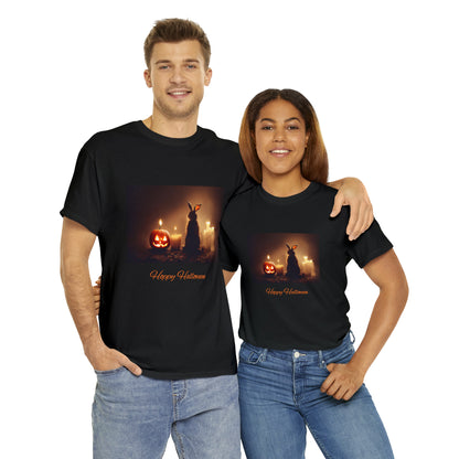 Hoppy Halloween Shirt Rabbit lover cotton Tee Tshirt