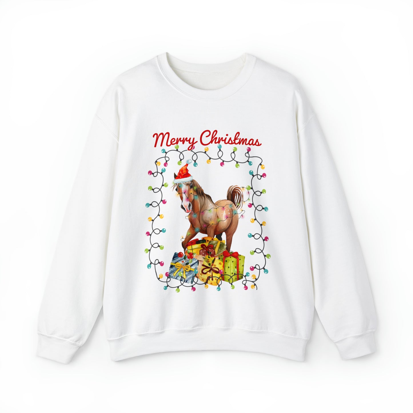 Merry Christmas Horse Christmas Sweatshirt