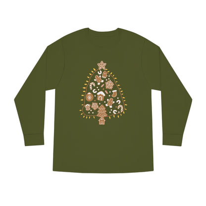 Gingerbread Cookie Christmas Tree Christmas Long Sleeve T-Shirt