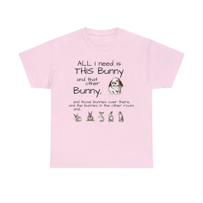 All The Bunnies Rabbit lover Unisex Heavy Cotton Tee