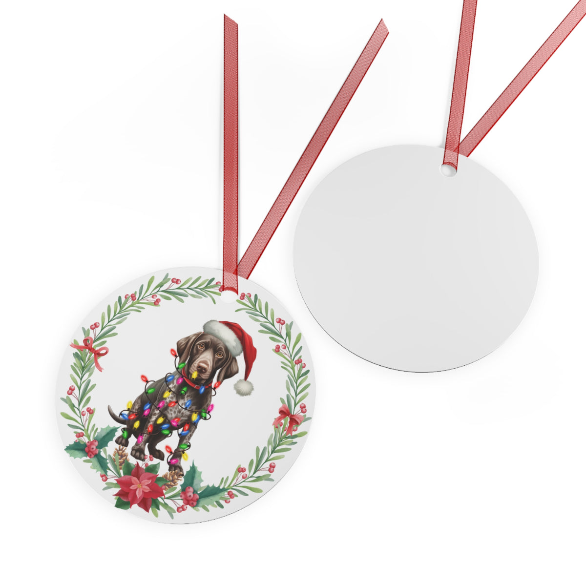 German Shorthaired Pointer Dog in Lights Ornament
