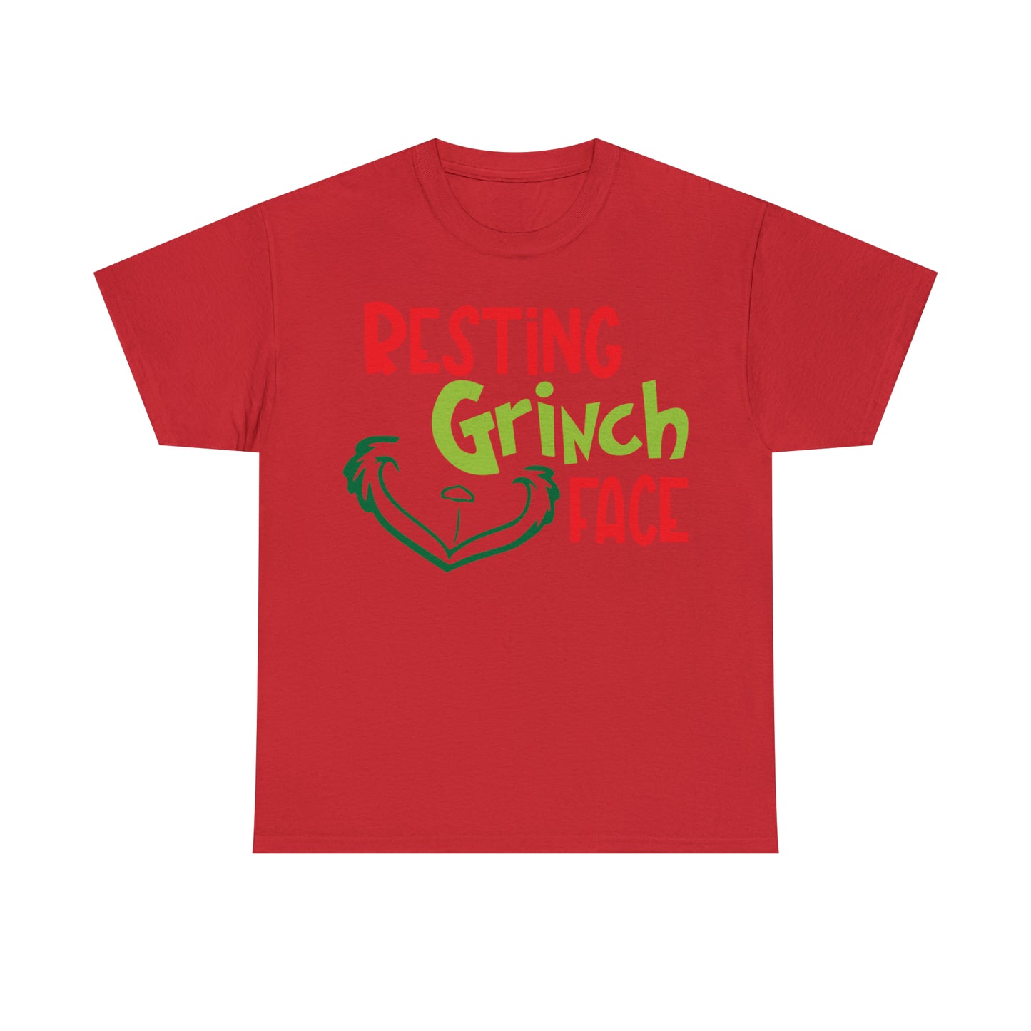 Resting Grinch Face Christmas Short Sleeve Tee