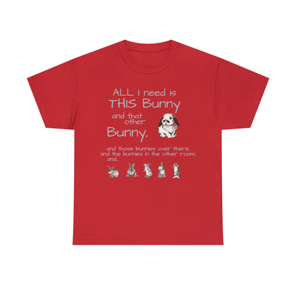 All The Bunnies Rabbit lover Unisex Heavy Cotton Tee
