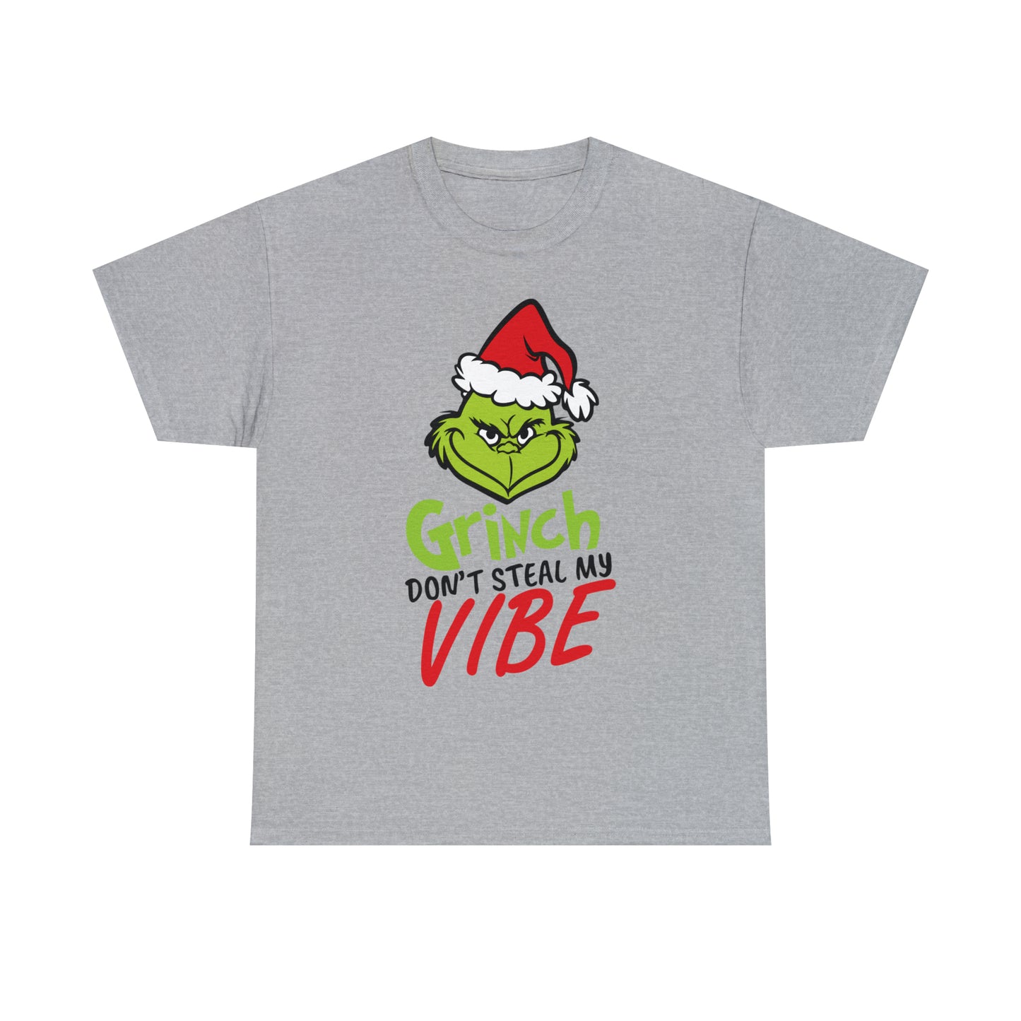 Grinch Don't Kill My Vibe Design 2 Christmas Short Sleeve Tee