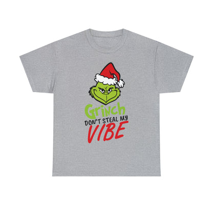 Grinch Don't Kill My Vibe Design 2 Christmas Short Sleeve Tee
