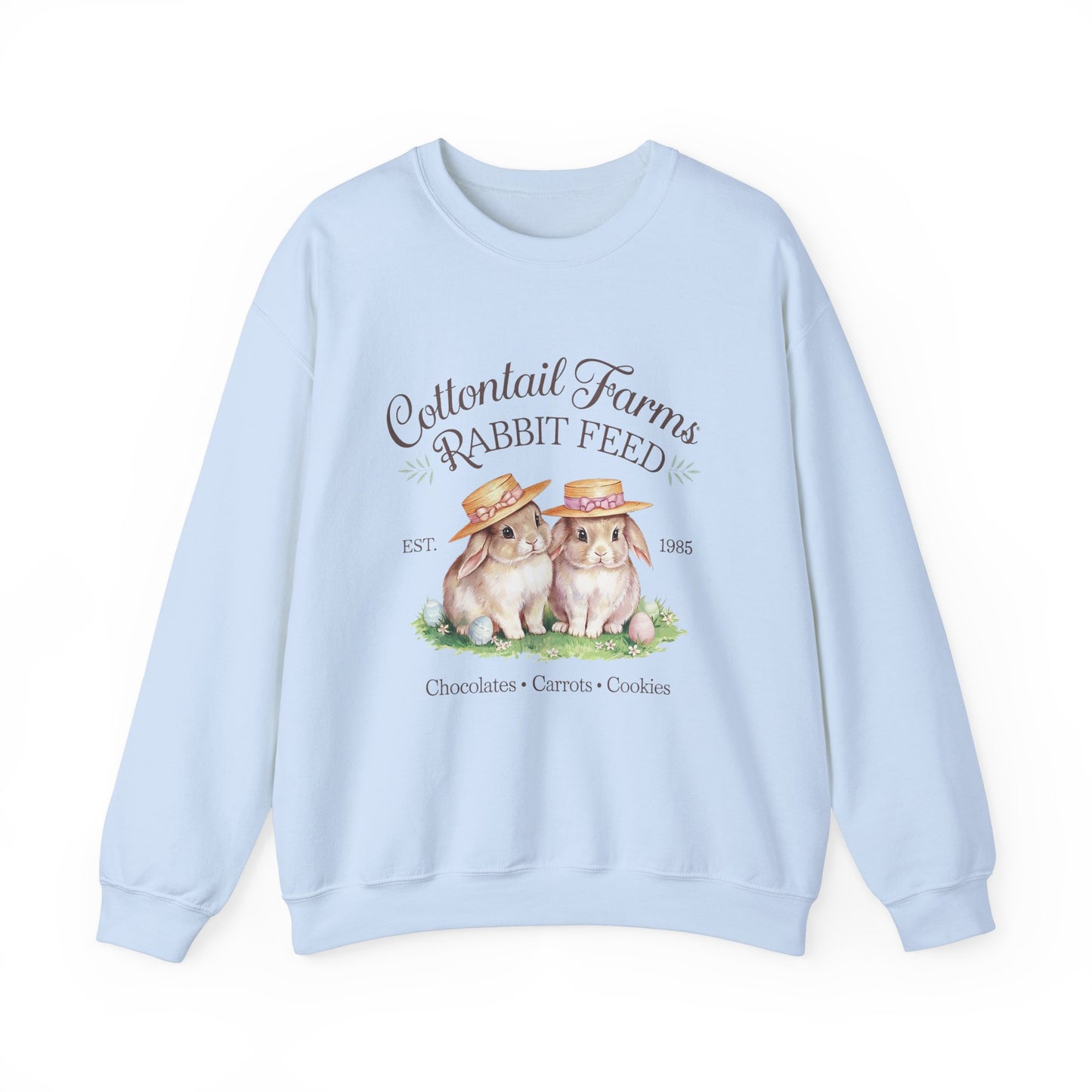 Easter Cottontail Farms Rabbit Feed Sweatshirt