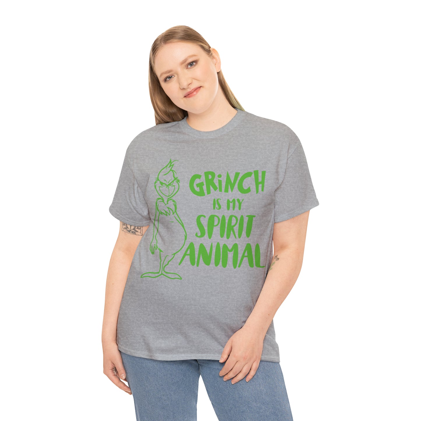 Grinch is My Spirit Animal Christmas Short Sleeve Tee