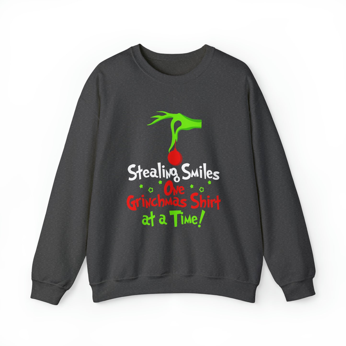 Stealing Smiles One Grinchmas Shirt At a Time! Christmas Sweatshirt