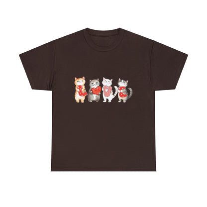 Love Cats Valentine Short Sleeve Tee