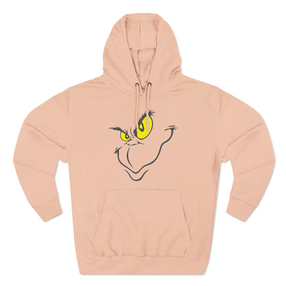 Grinch Face Christmas Pullover Hoodie