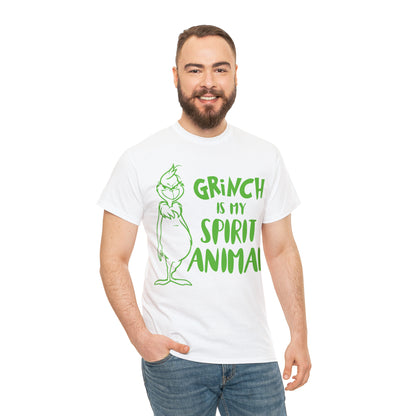 Grinch is My Spirit Animal Christmas Short Sleeve Tee