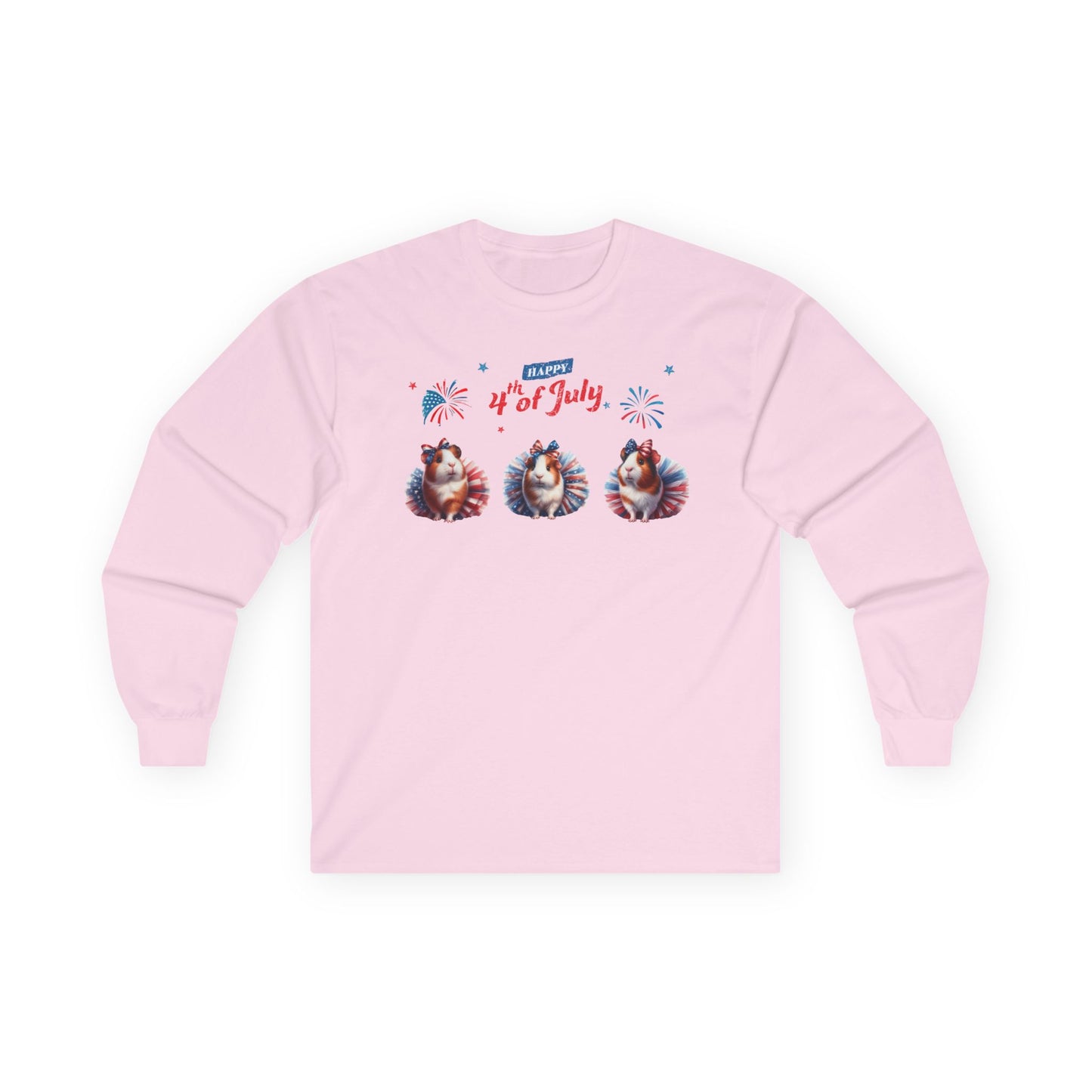 4th of July Guinea Pig in Tutus Long Sleeve T-Shirt