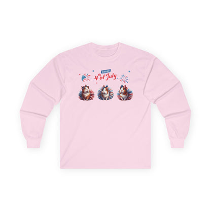 4th of July Guinea Pig in Tutus Long Sleeve T-Shirt