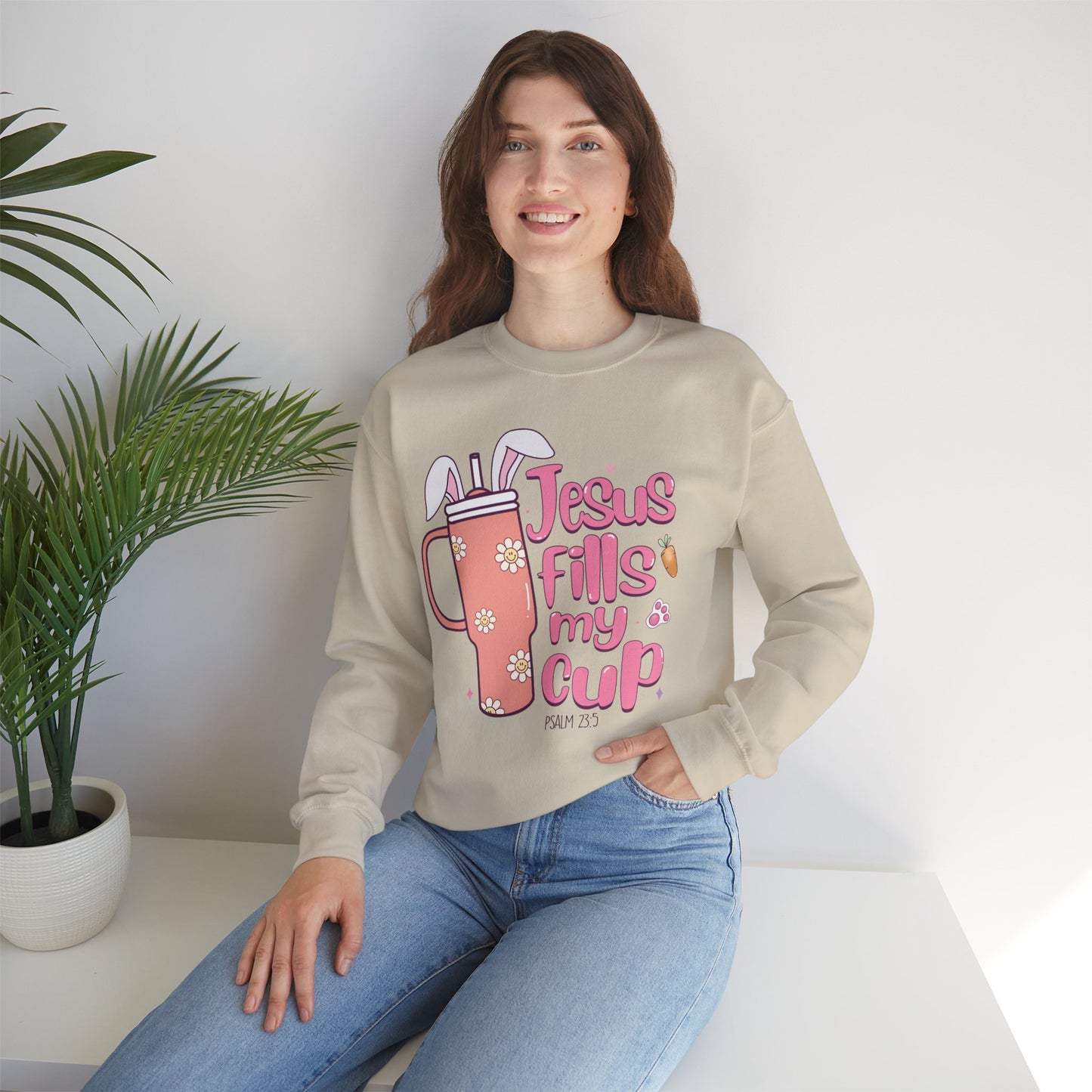 Jesus Fills My Cup Easter Sweatshirt