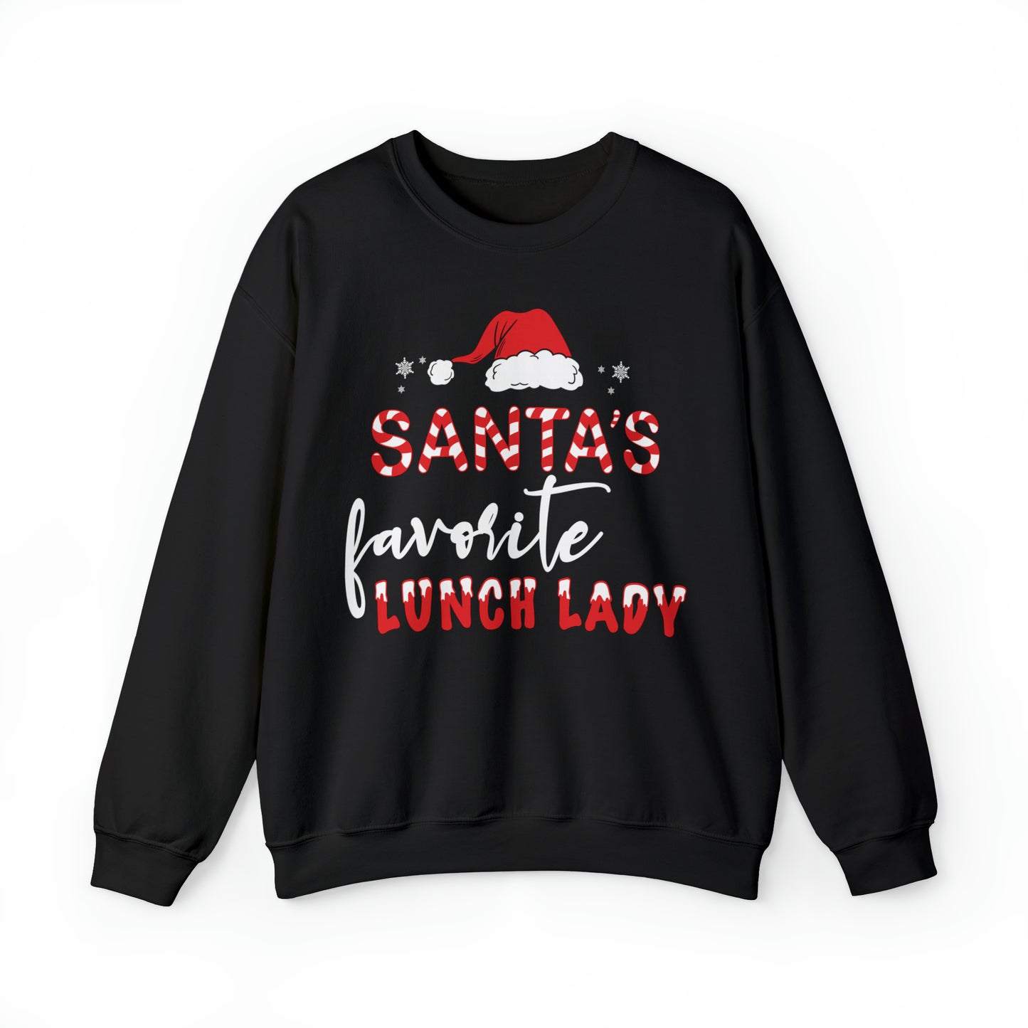 Santa's Favorite Lunch Lady Christmas Sweatshirt