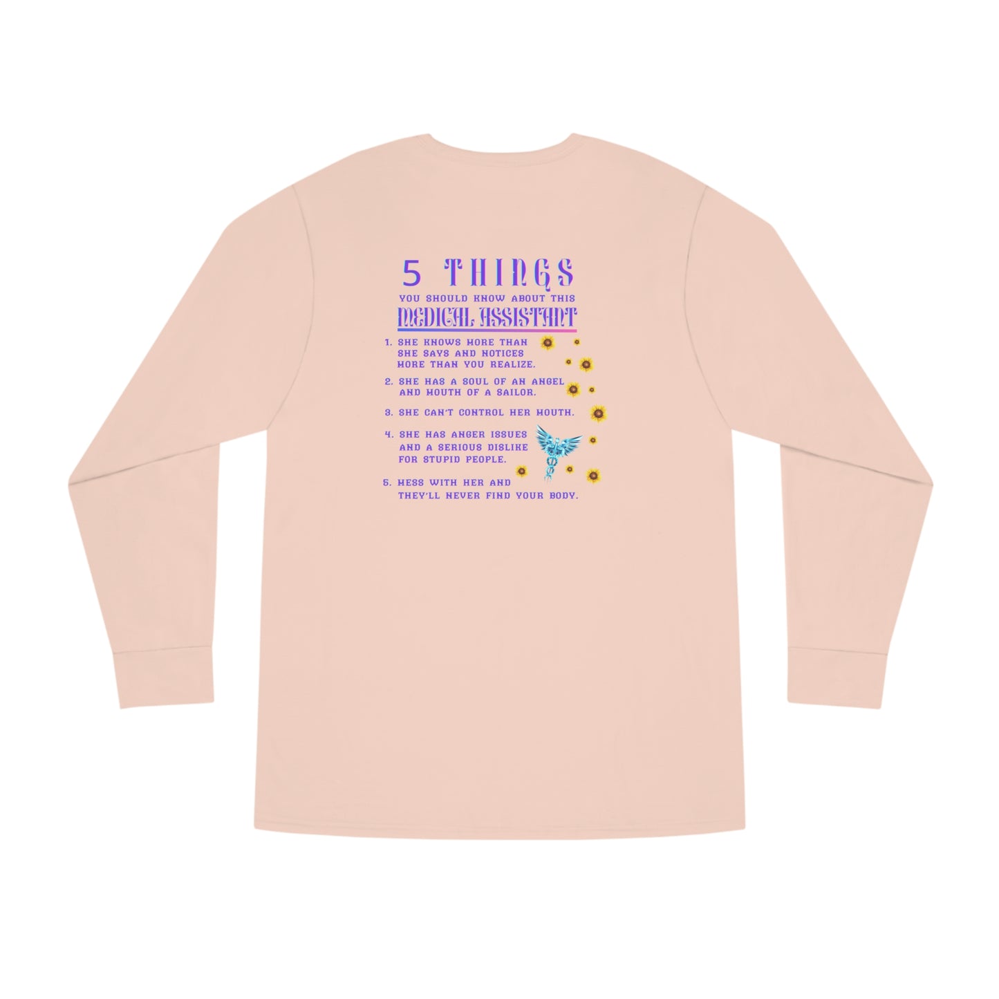 5 Things You Should Know Medical Assistant Design 2 Long Sleeve Tee