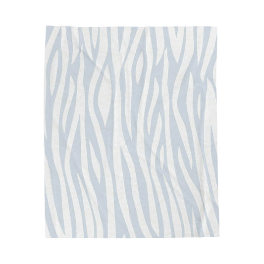 Grey Zebra Pattern Blanket