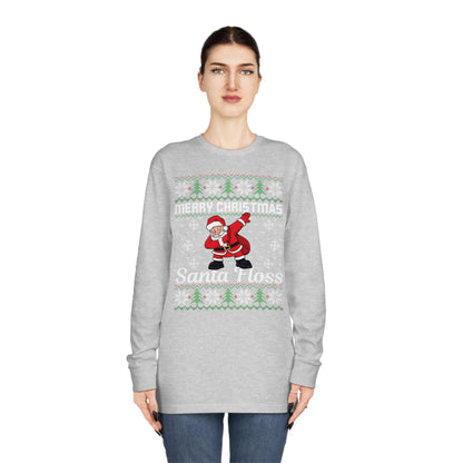 Merry Christmas Santa Floss Ugly Sweater Long Sleeve T-shirt