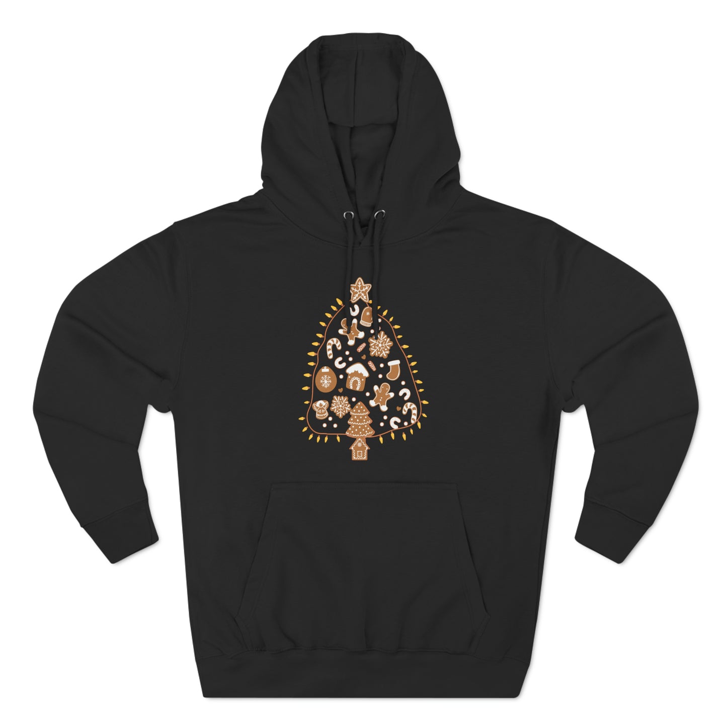 Gingerbread Cookie Christmas Tree Christmas Pullover Hoodie