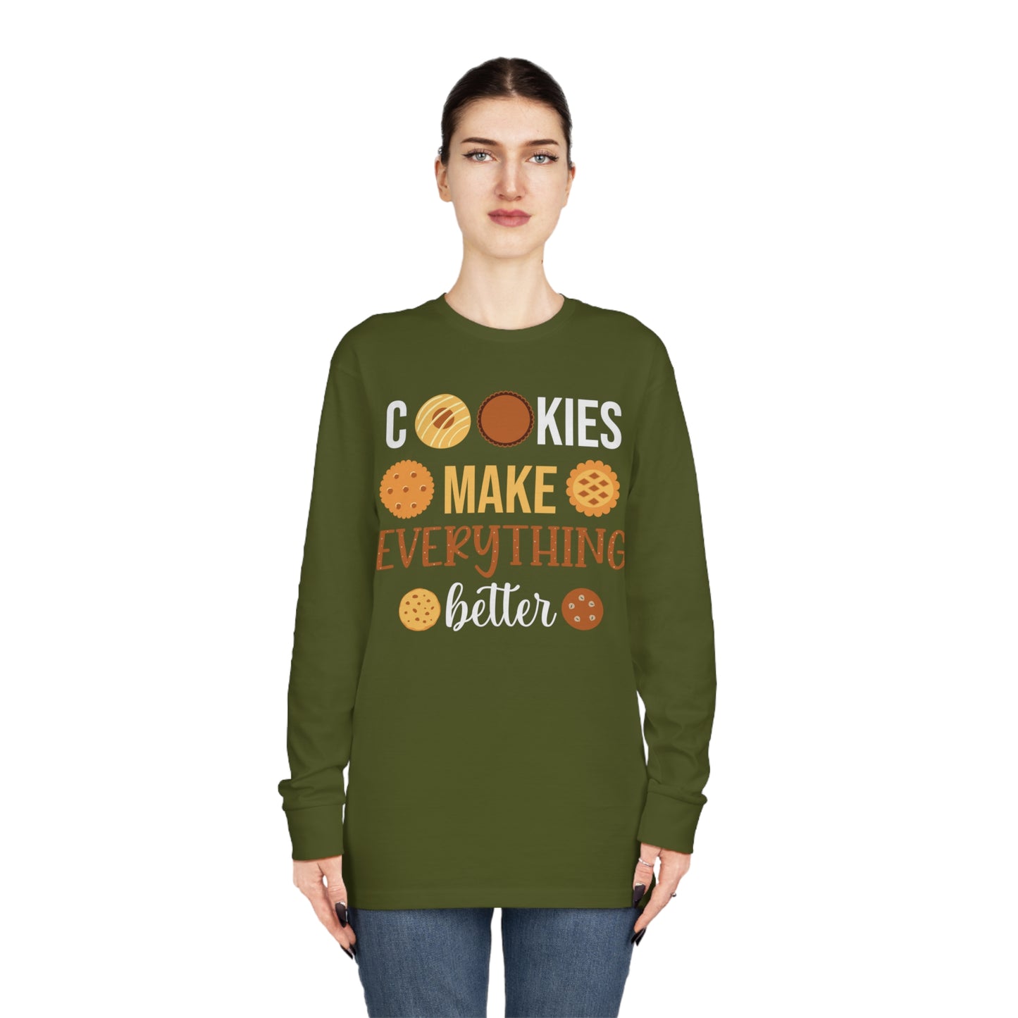 Cookies Make Everything Better Christmas Long Sleeve Tee