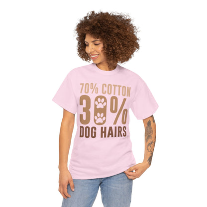 70% Cotton 30% Dog Hairs Short Sleeve Tshirt