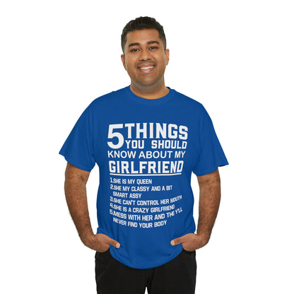 5 Things You Should Know My Girlfriend Short Sleeve Tee