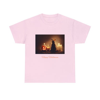 Hoppy Halloween Shirt Rabbit lover cotton Tee Tshirt