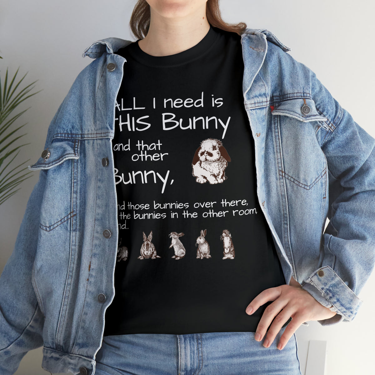 All The Bunnies Rabbit lover Unisex Heavy Cotton Tee
