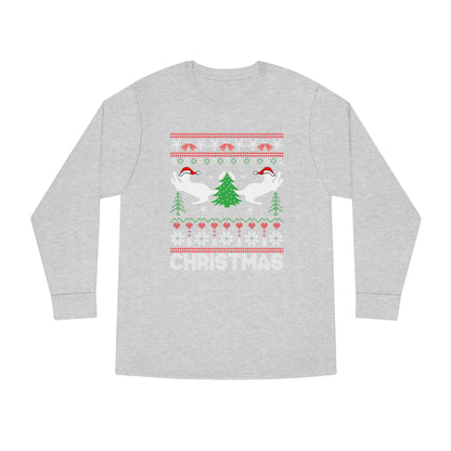 Christmas Cats Ugly Sweater Long Sleeve Tee