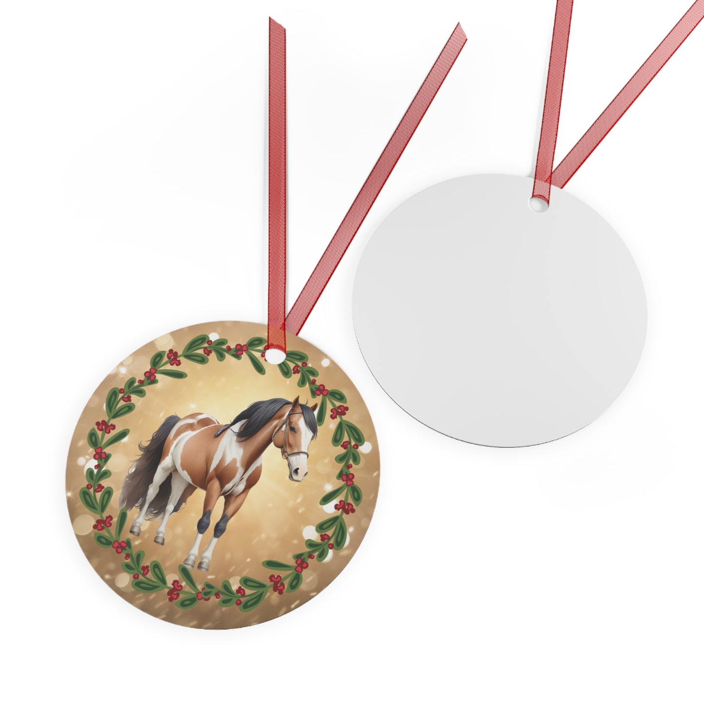 Horse Design Christmas Ornament