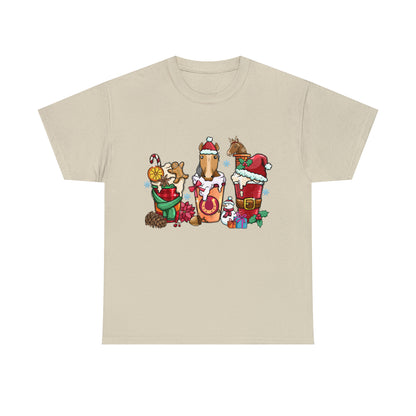 Horse Christmas Latte Short Sleeve Tee