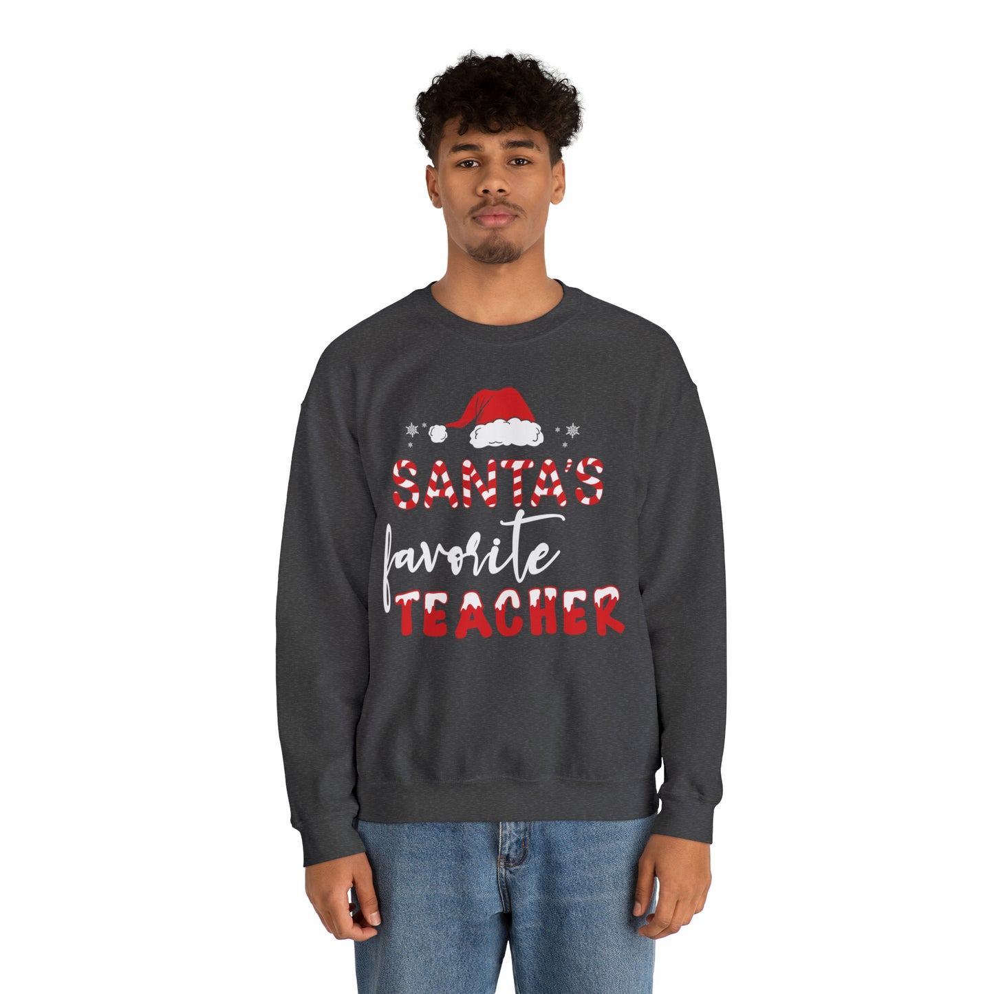 Santa's Favorite Teacher Christmas Sweatshirt