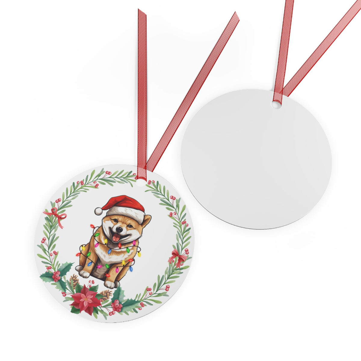 Shiba Inu Dog in Lights Ornament