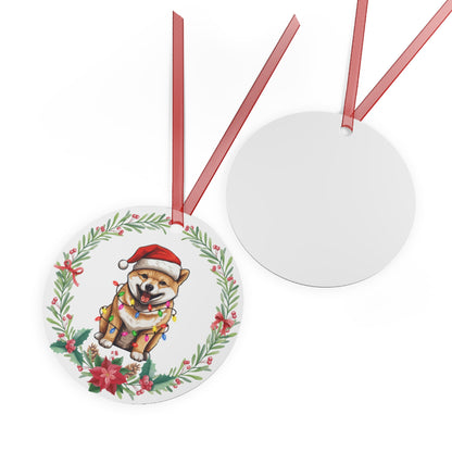 Shiba Inu Dog in Lights Ornament
