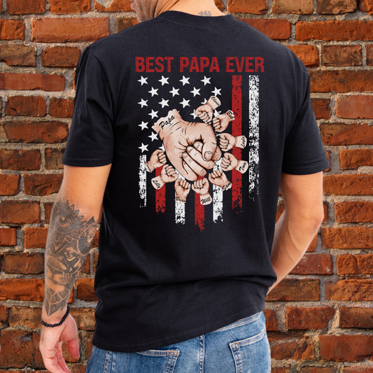 Custom Flag Fist Bump T-Shirt